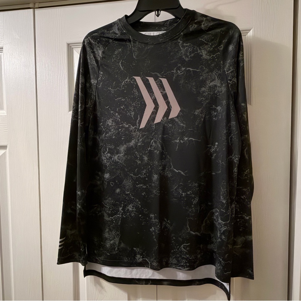 Gillz Marple Print Long Sleeve Fishing Shirt Size S